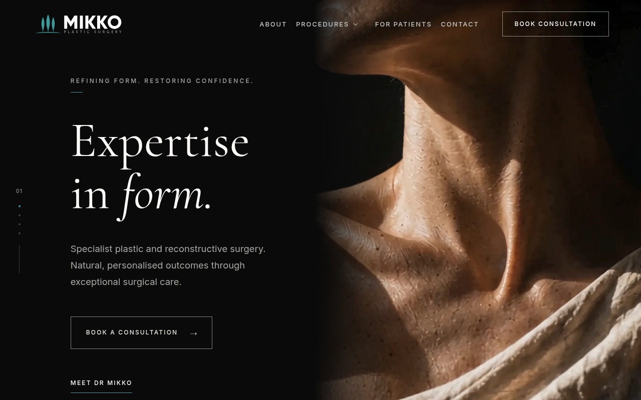 Mikko Plastic Surgery website