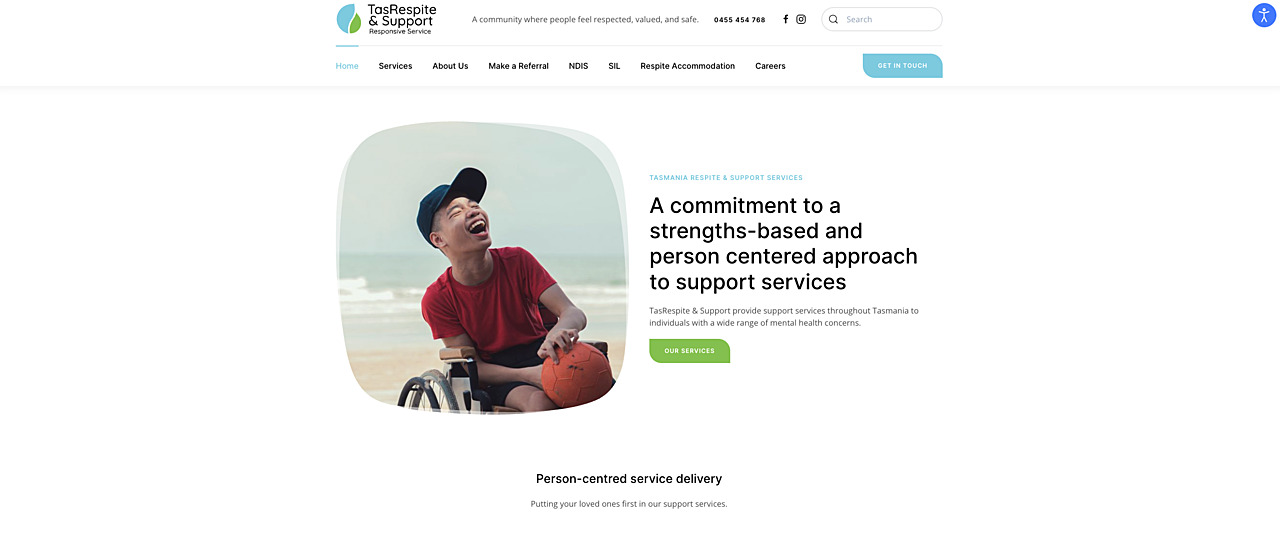 TAS Respite website
